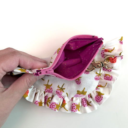 Strawberries - Ruffle Wallet