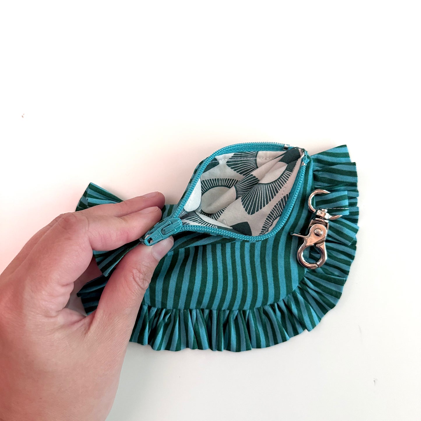 Wavy Stripes - Ruffle Wallet