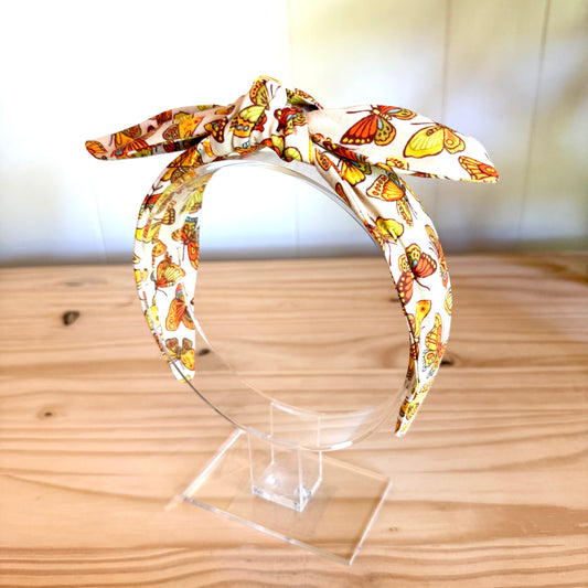 Retro Butterflies - Bow Headband (Child/Adult)