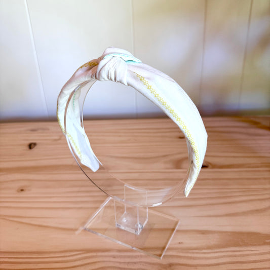 White Stripes - Knot Headband (Child/Adult)