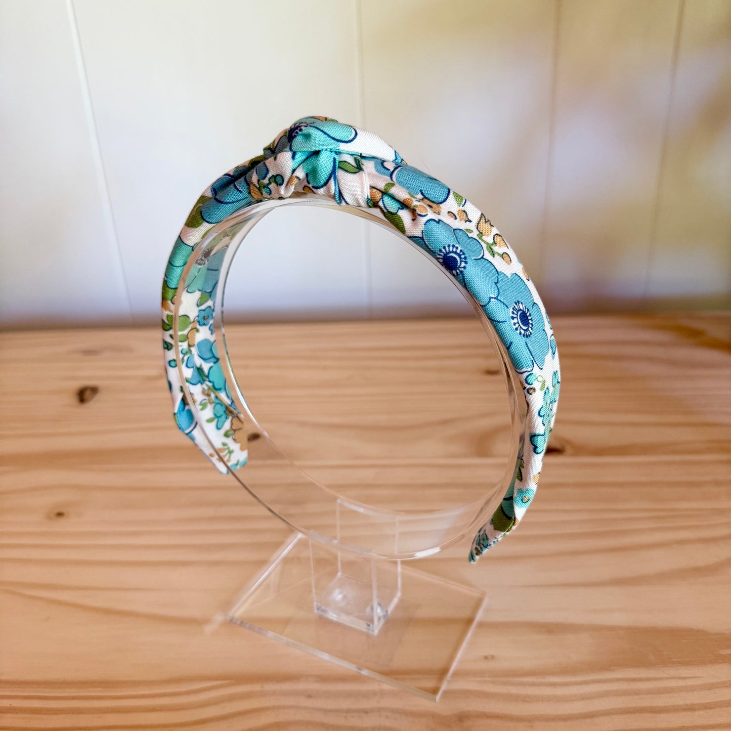 Retro Blue Floral - Knot Headband (Child/Adult)