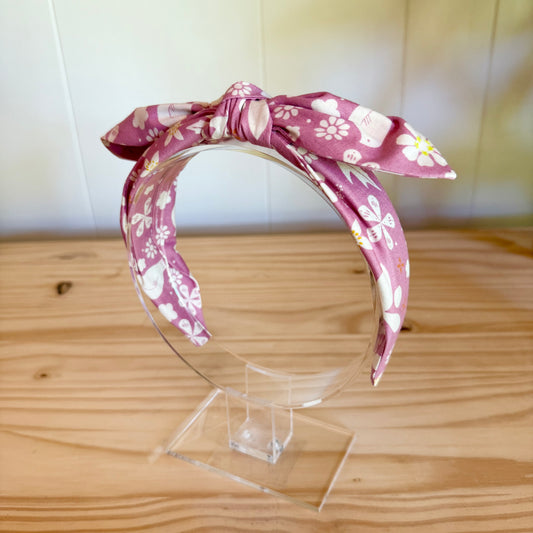 Collage Floral - Bow Headband (Child/Adult)