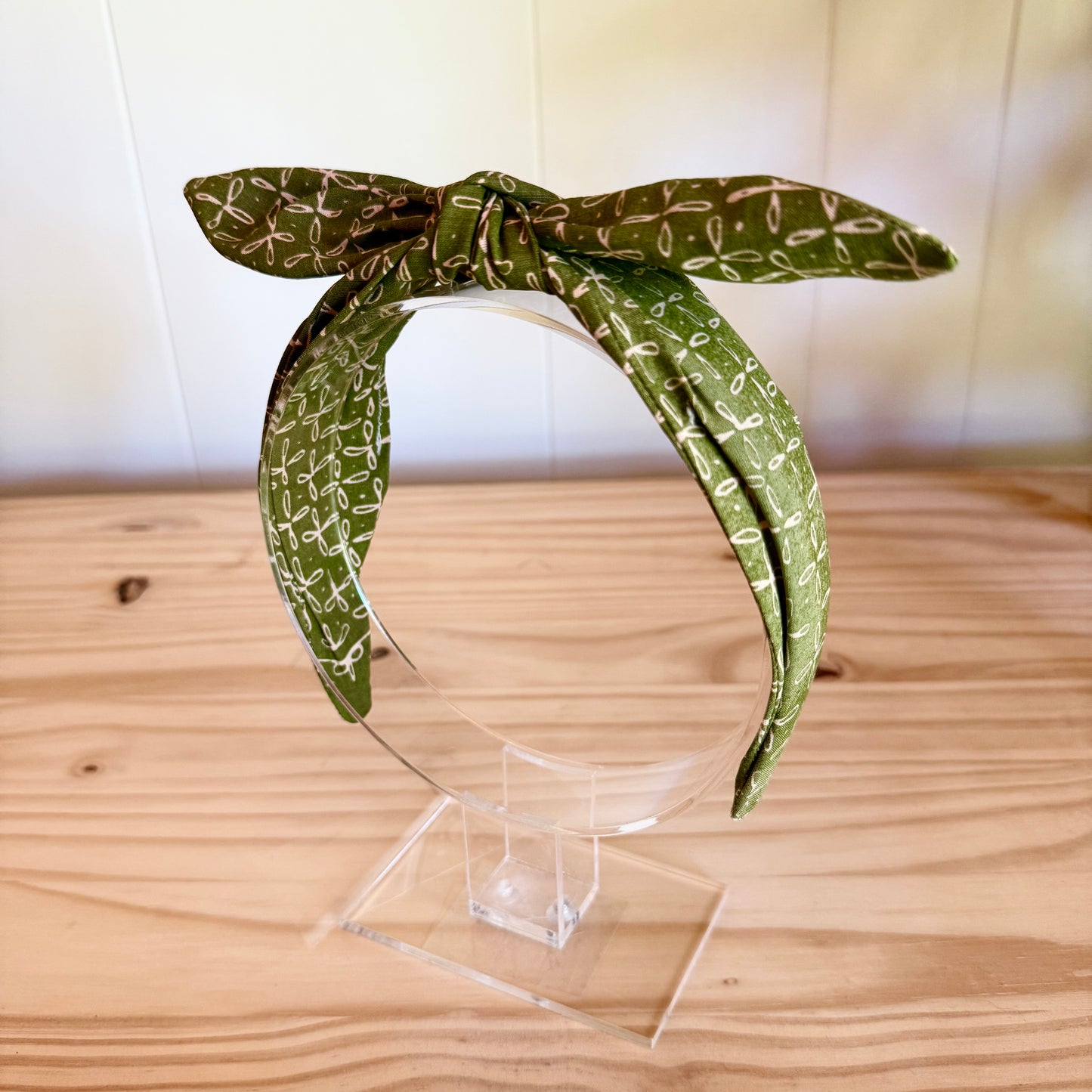 Olive Green - Bow Headband (Child/Adult)