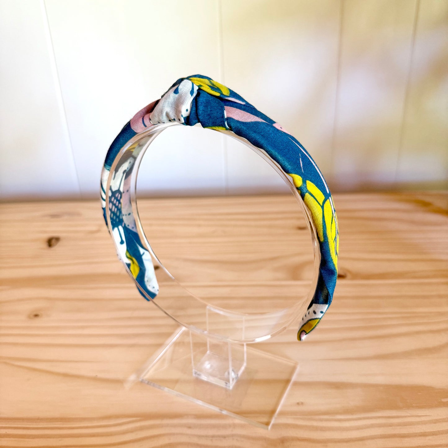 Blue & Yellow Floral - Knot Headband (Child/Adult)