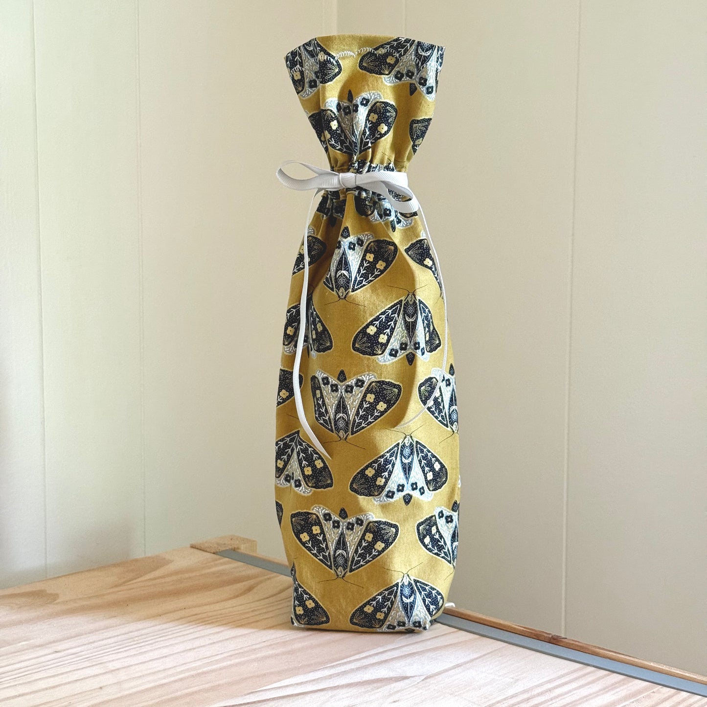 Metallic Moths - Bottle Bag