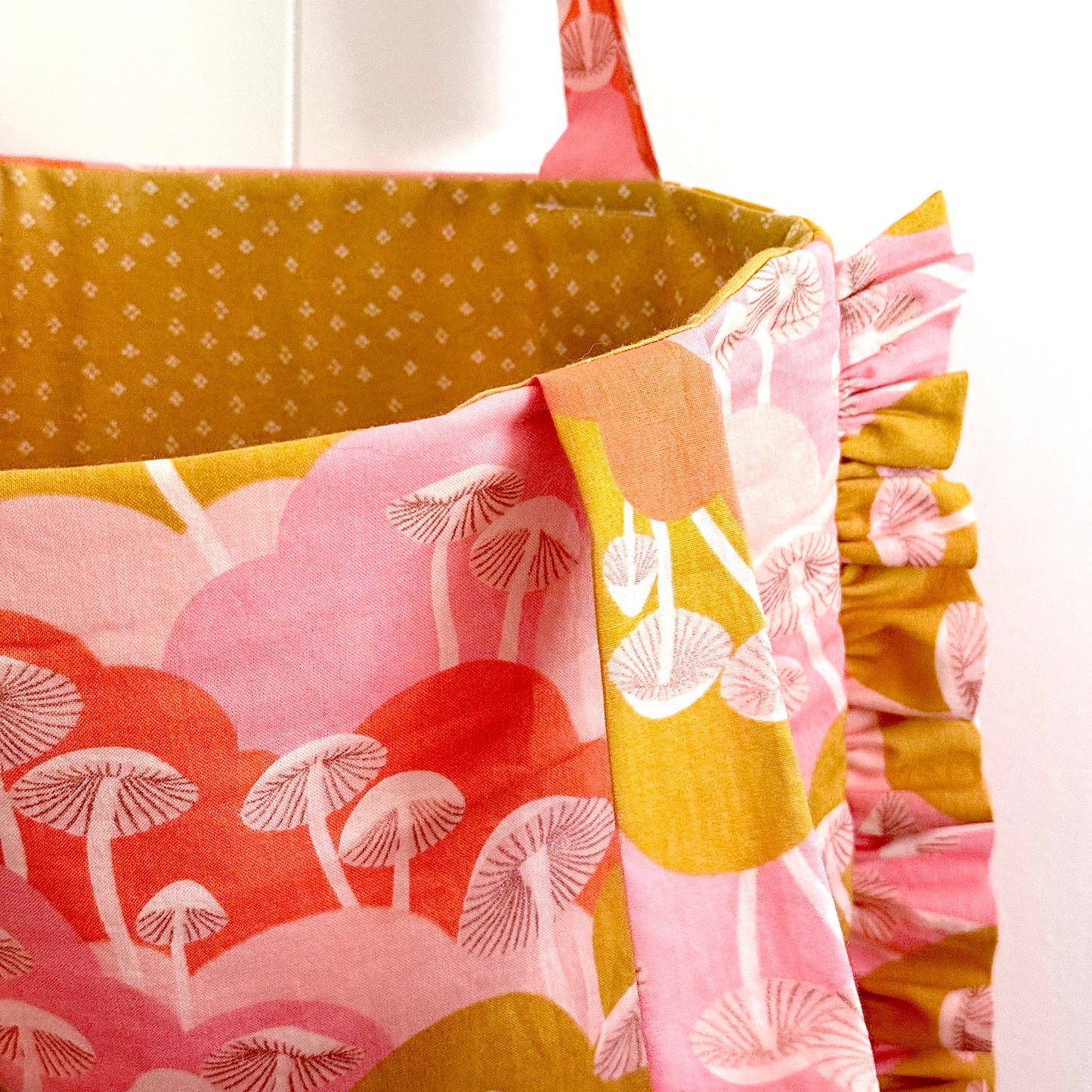 Metallic Mushrooms - Granny Pillow Tote