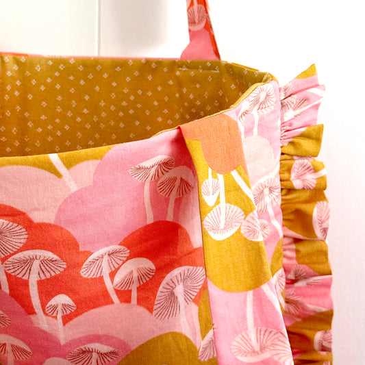 Metallic Mushrooms - Granny Pillow Tote