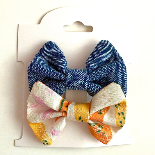 Lemons #1 - Alligator Clip Bow Set