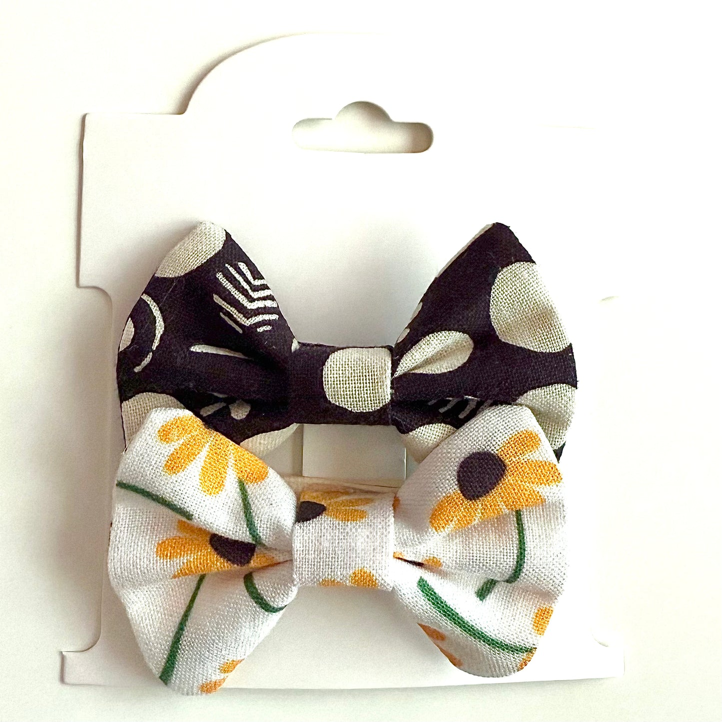 Black Eyed Susans #1 - Alligator Clip Bow Set