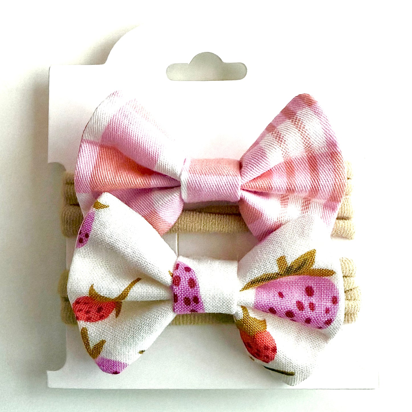 Strawberries #1 - Headband Bow Set