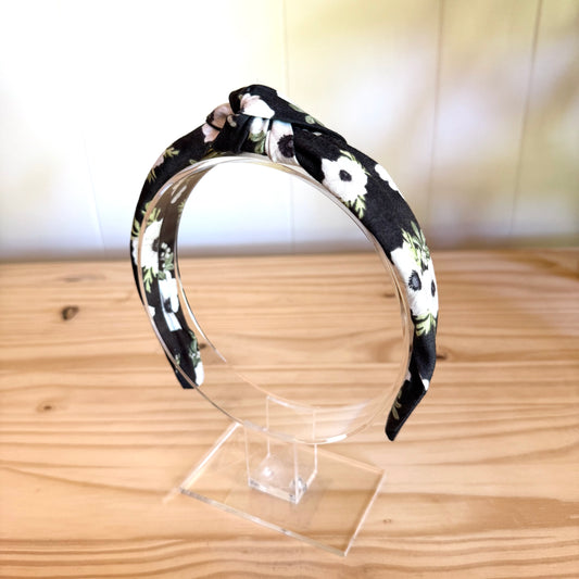 White Anemones - Knot Headband (Child/Adult)
