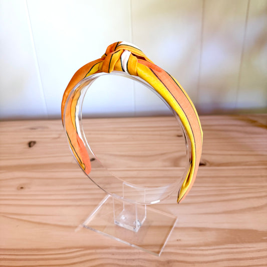 Orange Stripes - Knot Headband (Child/Adult)
