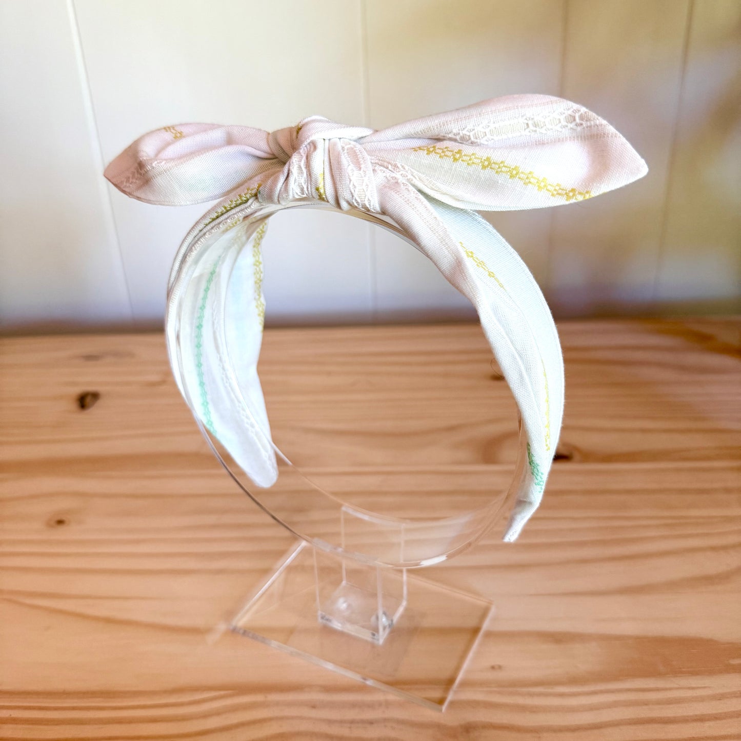 White Stripes - Bow Headband (Child/Adult)