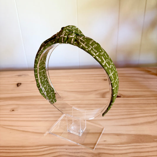 Olive Green - Knot Headband (Child/Adult)
