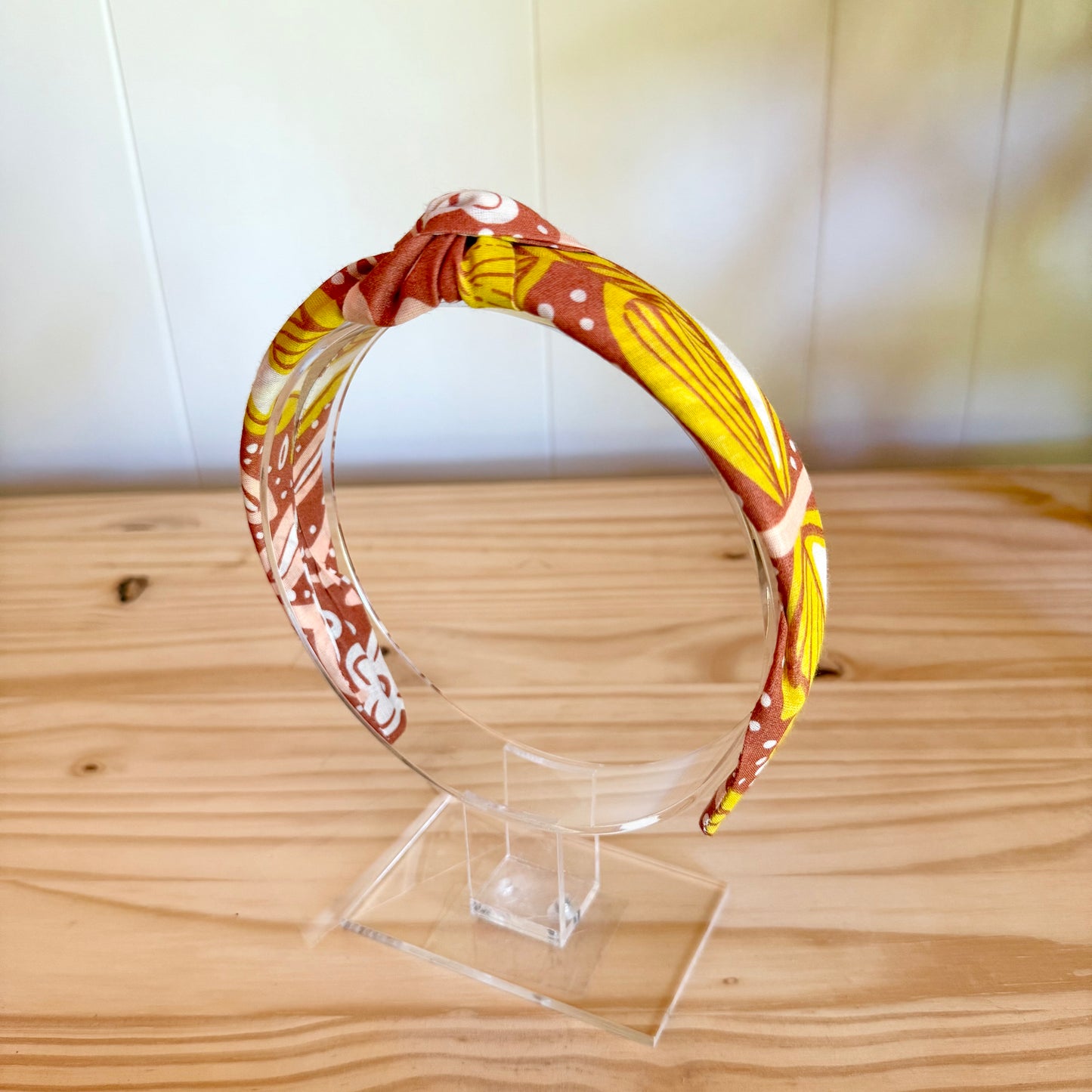 Terracotta Floral - Knot Headband (Child/Adult)