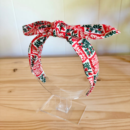 Yuletide Floral - Bow Headband (Child/Adult)