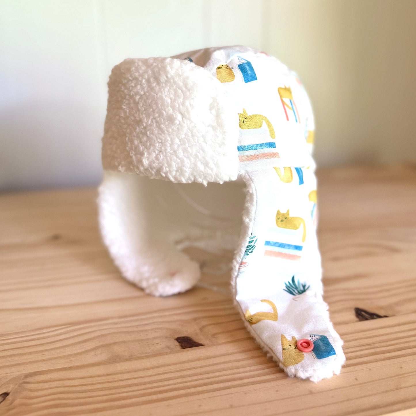 Clever Cats & Cream - Trapper Hat (Size 2-4 Years)