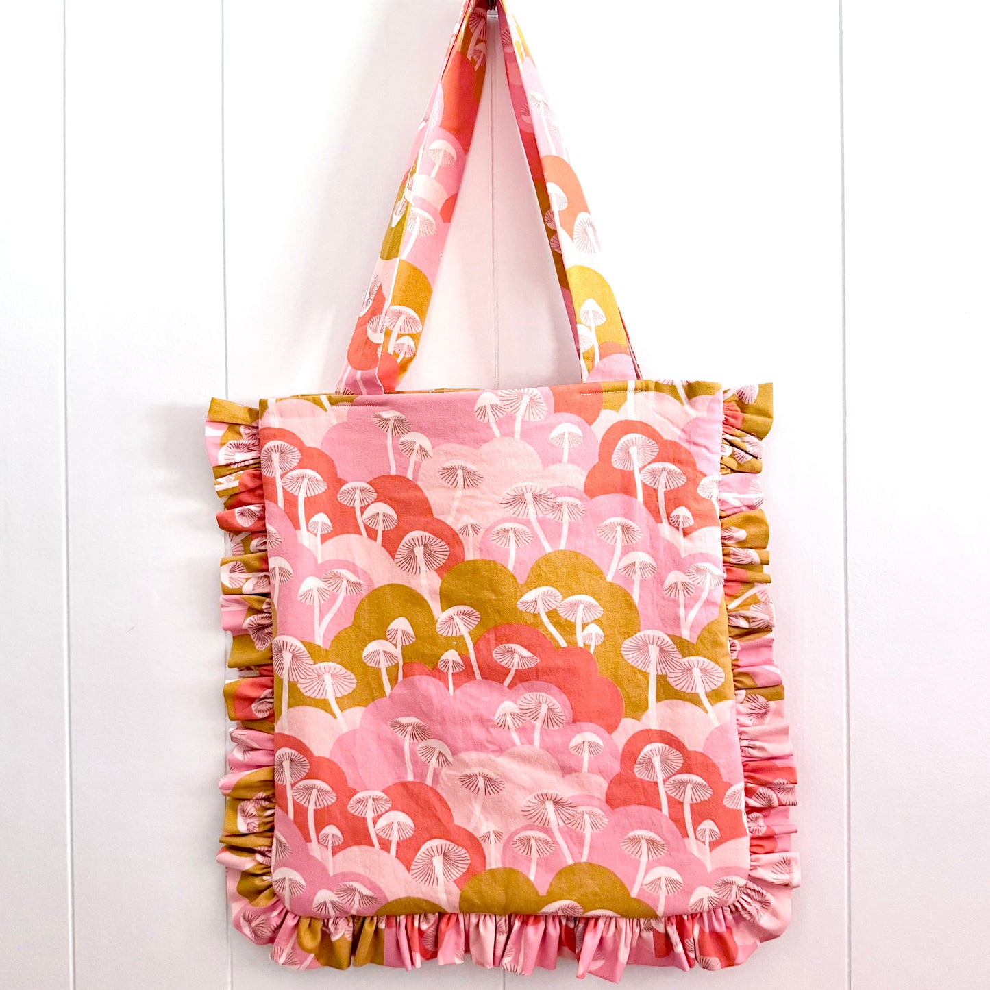 Metallic Mushrooms - Granny Pillow Tote