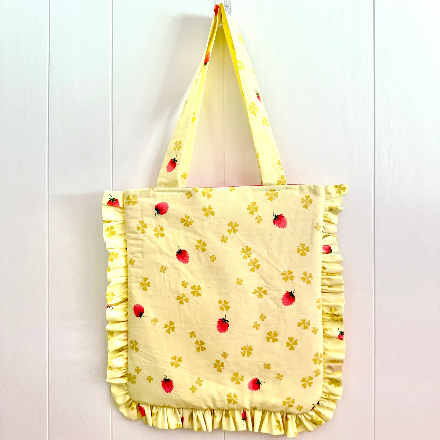 Yellow Clovers - Granny Pillow Tote