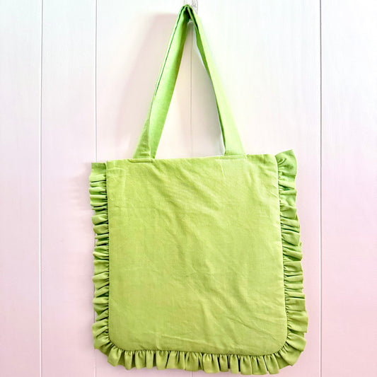 Lime Green - Granny Pillow Tote