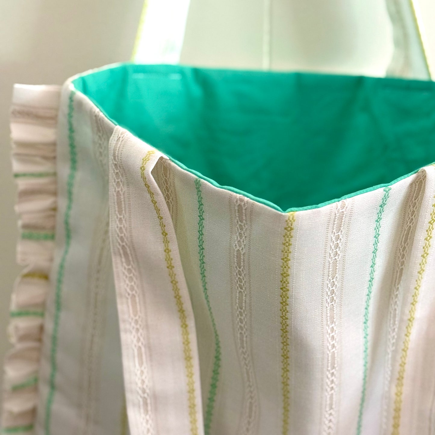 White Stripes - Granny Pillow Tote