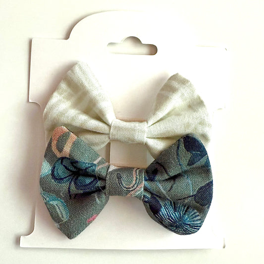 Woodland #1 - Alligator Clip Bow Set